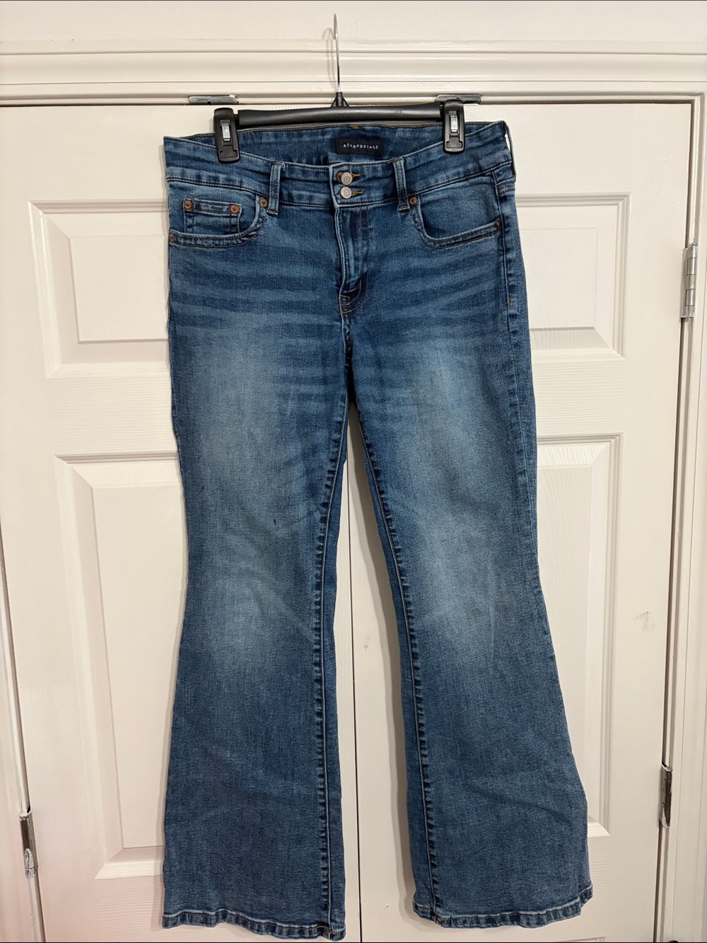 Aeropostale Mid Blue Flare Jeans for Women